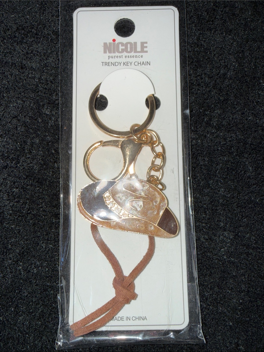 Nicole Gold Cowboy Hat Key & Tassel Holder
